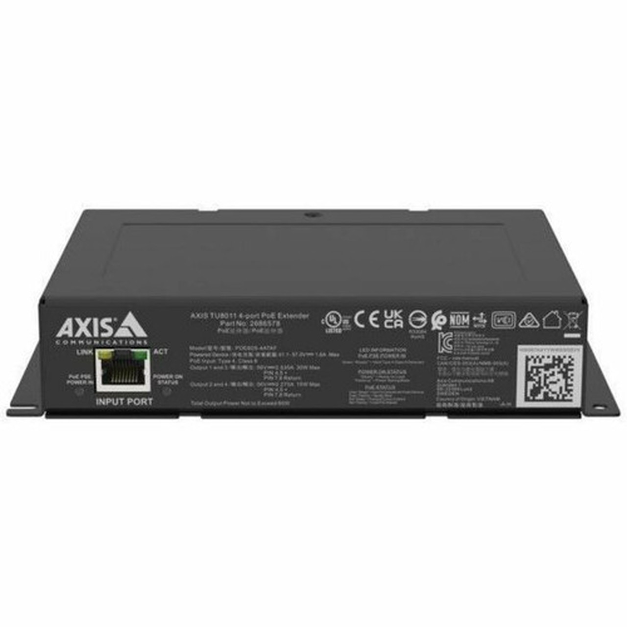 02727-001 AXIS TU8011 PoE Extender 4-port 1 x RJ-45 | FleetNetwork.ca