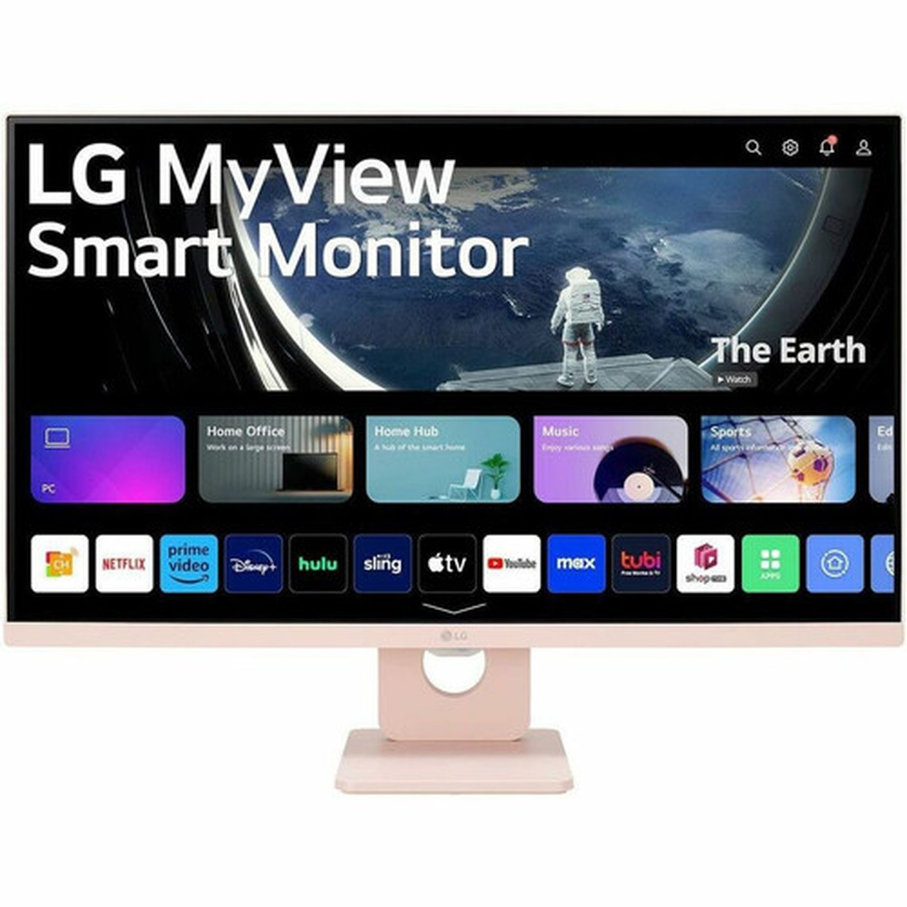 LG MyView 27SR50F-P 27 Class Full HD Smart LCD Monitor - 169 - Pink - 27 Viewable - In-plane Switching IPS Technology - 1920 x - 27SR50F-P