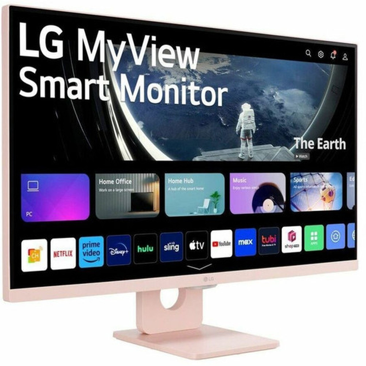 LG MyView 27SR50F-P 27 Class Full HD Smart LCD Monitor - 169 - Pink - 27 Viewable - In-plane Switching IPS Technology - 1920 x - 27SR50F-P