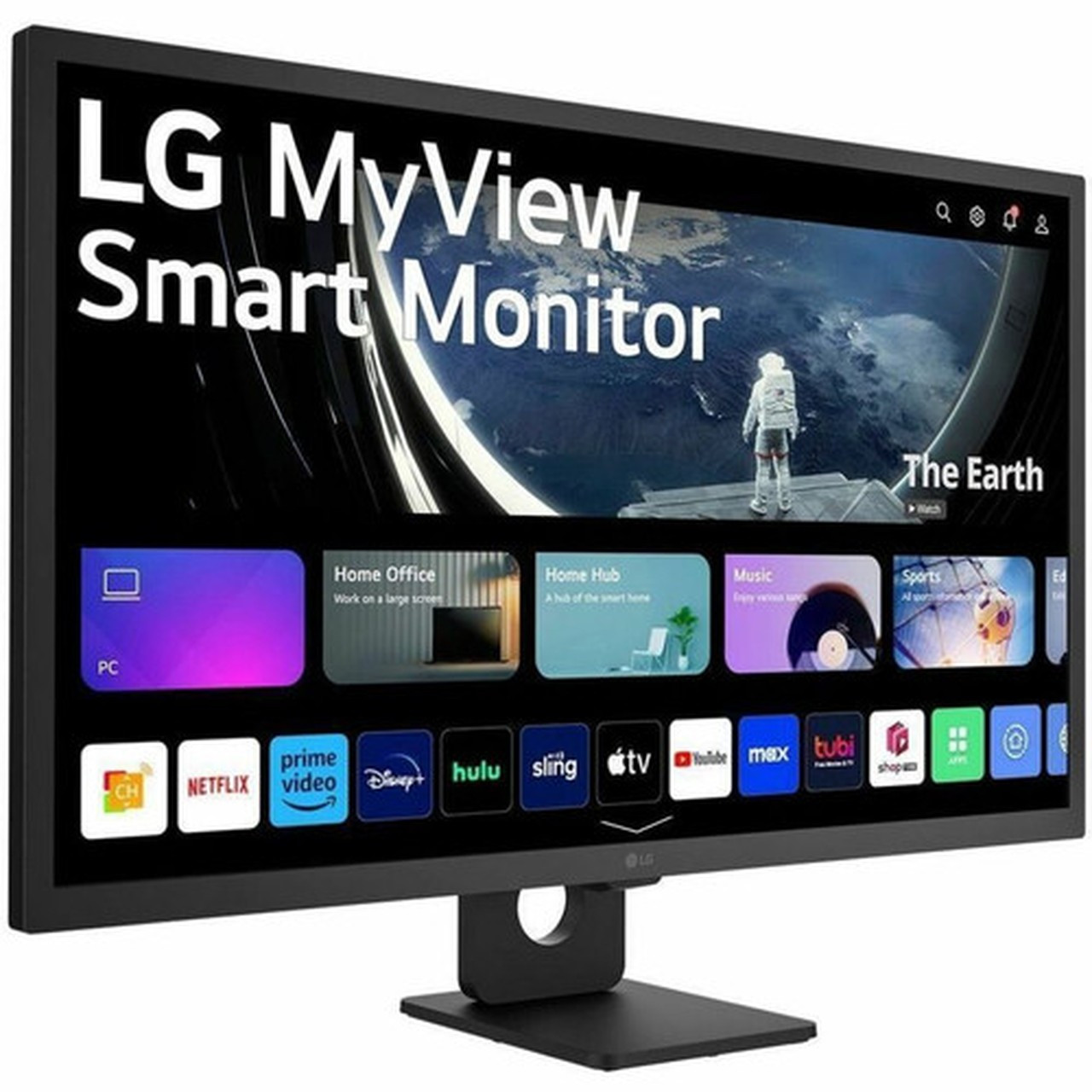 LG MyView 32SR50F-B 32 Class Full HD Smart LCD Monitor - 169 - Black - 315 Viewable - In-plane Switching IPS Technology - 1920 x 32SR50F-B