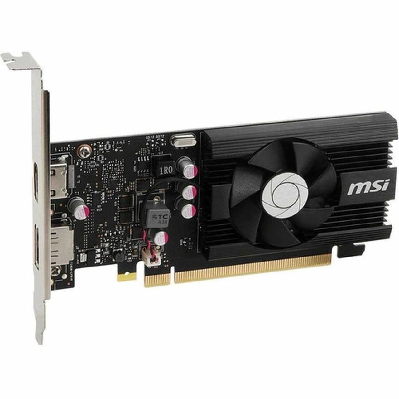 MSI NVIDIA GeForce GT 1030 Graphic Card - 16 GB GDDR4 - Low-profile - 1920 x 1080 - 143 GHz Boost Clock - 64 bit Bus Width - PCI 30 G103044HPC