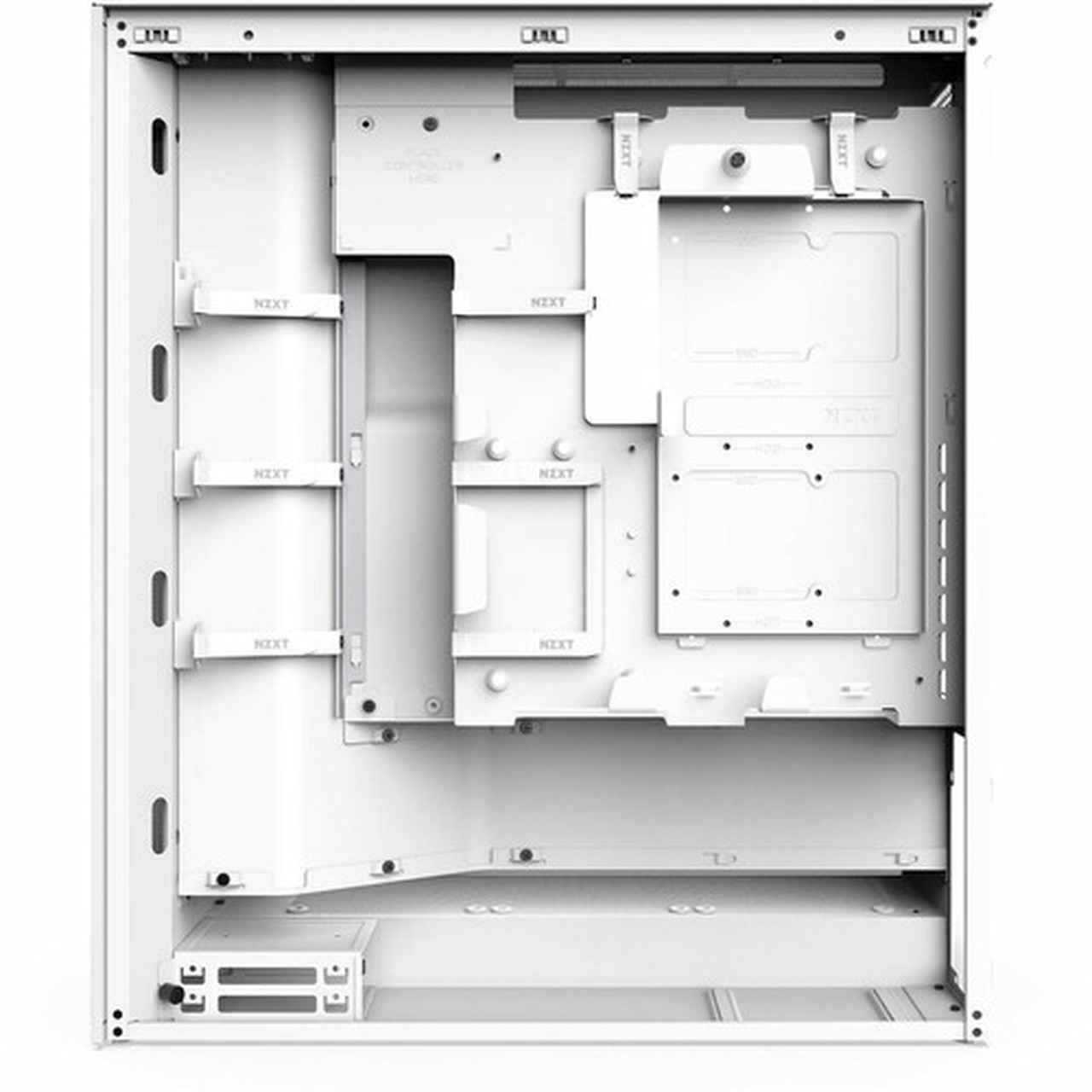 NZXT H7 Flow Mid-Tower ATX Airflow Case - Mid-tower - Matte White - Galvanized Cold Rolled Steel SGCC Tempered Glass - ATX EATX - CM-H72FW-01