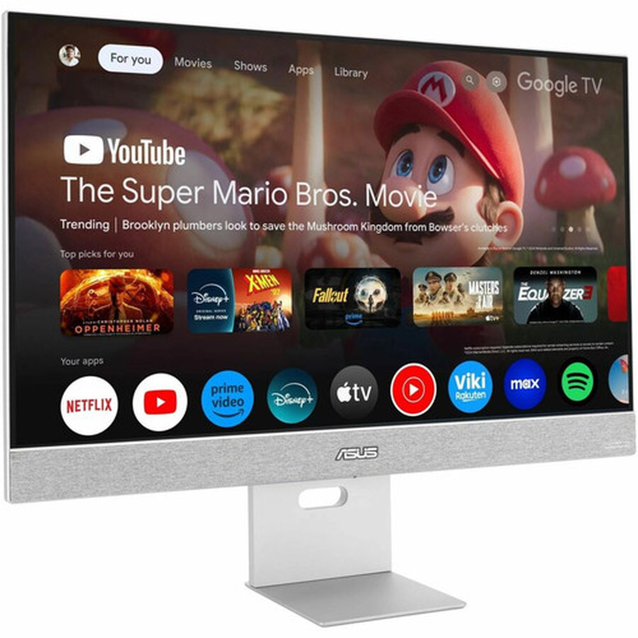 Asus ZenScreen MS27UC 27 Class 4K UHD Smart LED Monitor - 169 - Silver - 27 Viewable - In-plane Switching IPS Technology - LED - MS27UC