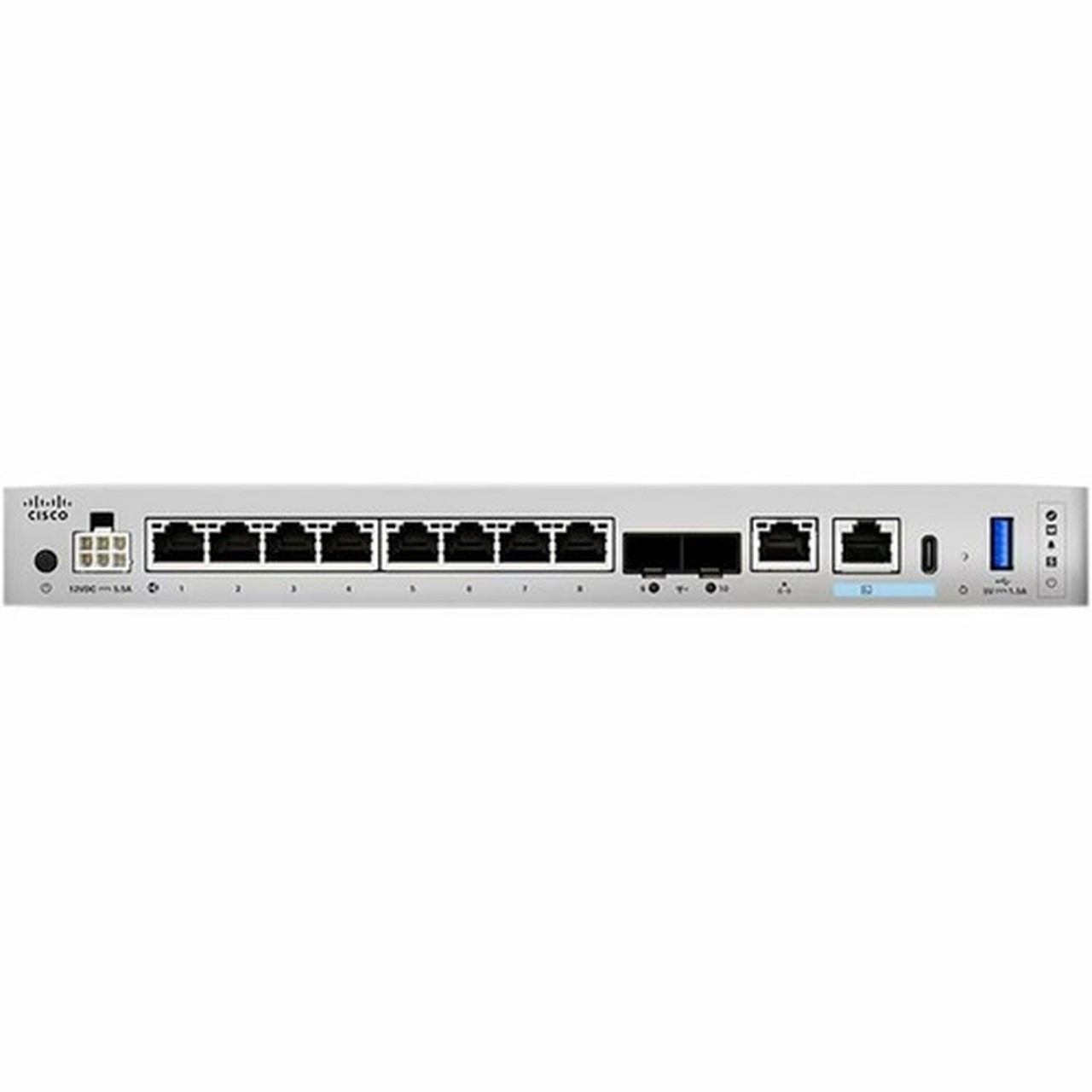 Cisco Secure Firewall 1220 Compact Security Appliance with Threat Defense Software - Centralized Management - 8 Port - 10GBase-X - 10 CSF1220CX-TD-K9