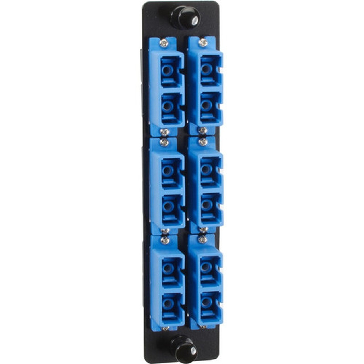 Black_Box_High-Density_Adapter_Panel_Ceramic_Sleeves_6_SC_Duplex_Pairs_Blue_-_6_x_SC_Duplex_-_6_Ports_-_6_x_RJ-11_-_6_x_Duplex_JPM461C