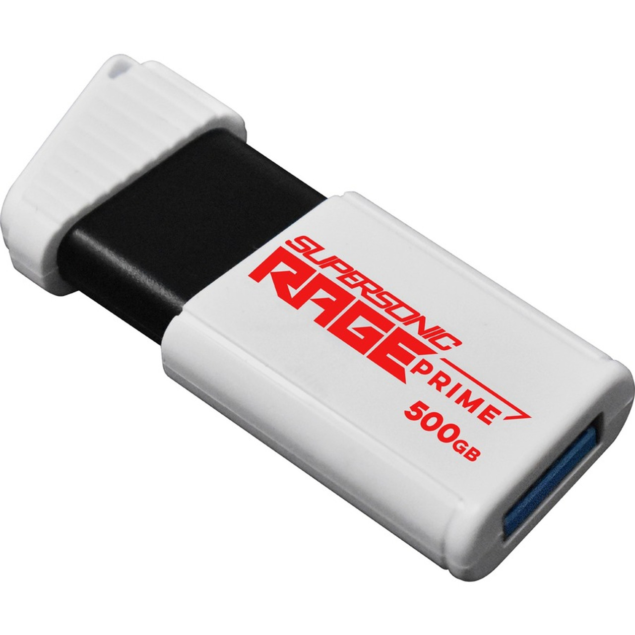 Patriot Memory Supersonic Rage Prime 500GB USB 3.2 (Gen 2) Flash Drive - 500 GB - USB 3.2 (Gen 2) - 600 MB/s Read Speed - 5 Year (PEF500GRPMW32U)