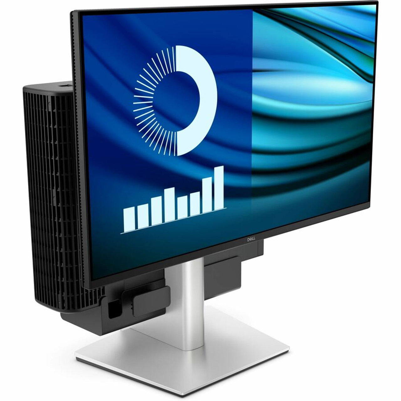 Dell Pro Slim All-in-One Stand - 19" to 27" Screen Support - 12.79 lb (5801.45 g) Load Capacity - Computer Monitor Display Type - mm) (DELL-OSS25)