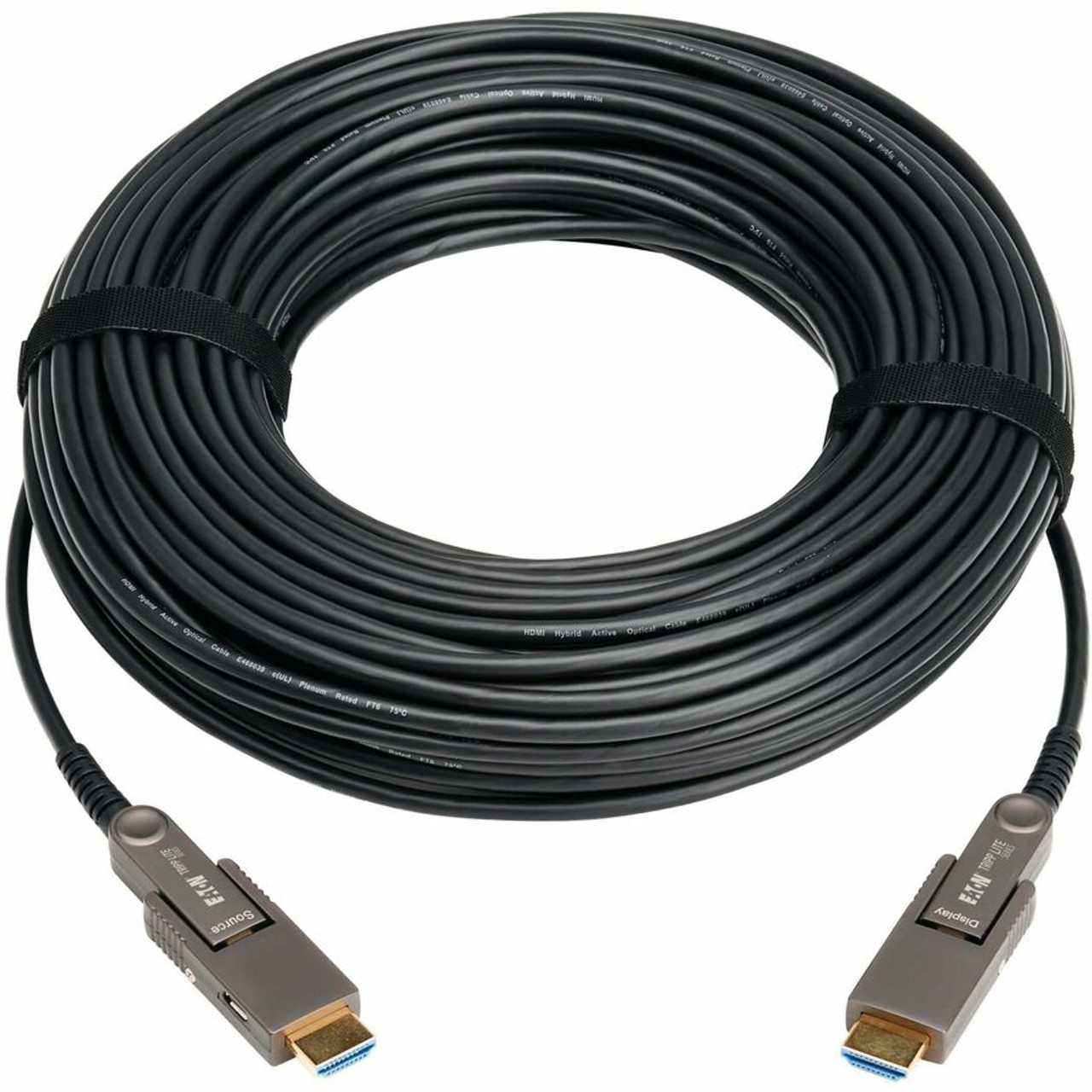 Tripp Lite series P568FMM-40M-8K6 Fiber Optic Audio/Video Cable - 131.2 ft (40 m) Fiber Optic A/V Cable for Audio/Video Device, Home - (Fleet Network)
