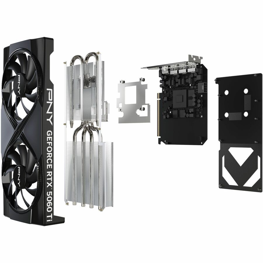 PNY GeForce RTX 5060 Ti 16GB 支え棒付き PNY NVIDIA GeForce RTX™ 5060 Ti 16GB ARGB Overclocked Triple Fan