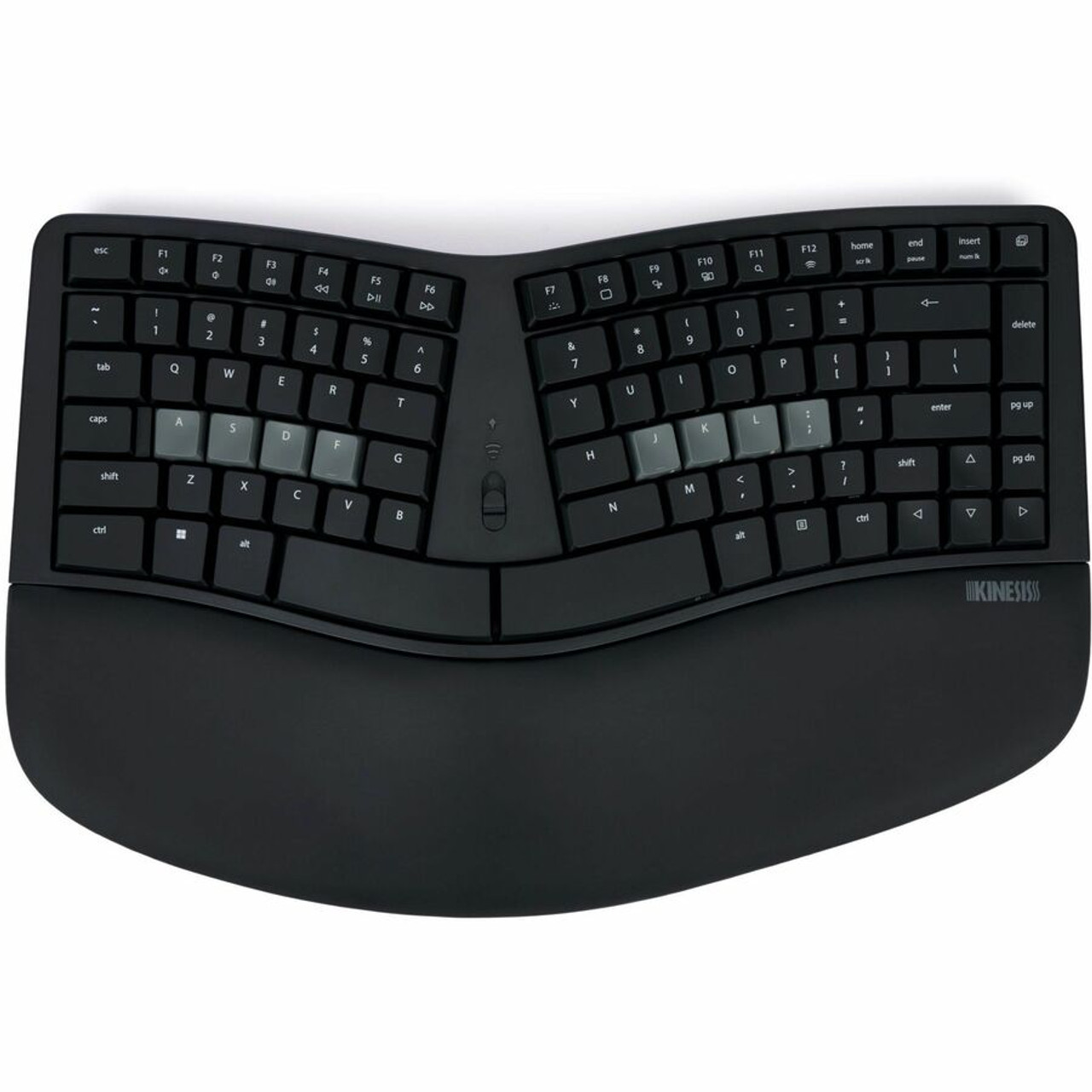 Kinesis mWave for PC Mechanical Keyboard - Wired/Wireless Connectivity - Bluetooth - 30 ft (9144 mm) - USB Interface - 12 Hot Key(s) - (KB150P-TAC)