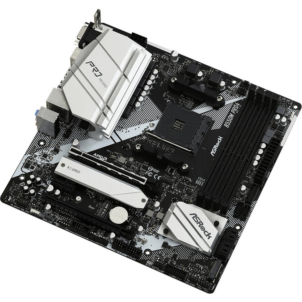 ASRock B550M Pro4 Desktop Motherboard - AMD B550 Chipset - Socket AM4 - Micro ATX - 128 GB DDR4 SDRAM Maximum RAM - DIMM, UDIMM - 4 x (B550M PRO4)