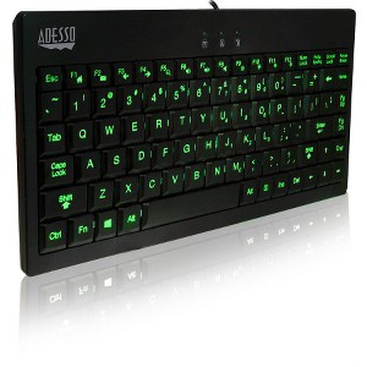 Adesso_SlimTouch_110_-_3-Color_Illuminated_Mini_Keyboard_-_Cable_Connectivity_-_USB_Interface_-_87_Key_-_English_US_-_Membrane_-_AKB-110EB