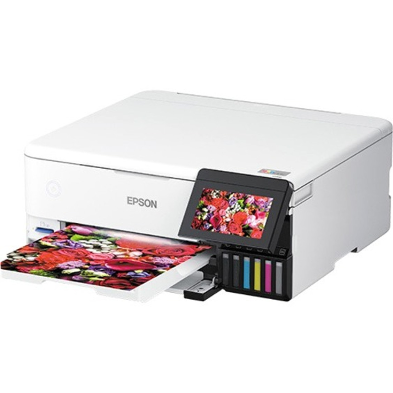 Epson ET-8500 Inkjet Multifunction Printer-Color-Copier/Scanner-5760x1440 dpi Print-Automatic Duplex Print-100 sheets Input-Color dpi (C11CJ20201)