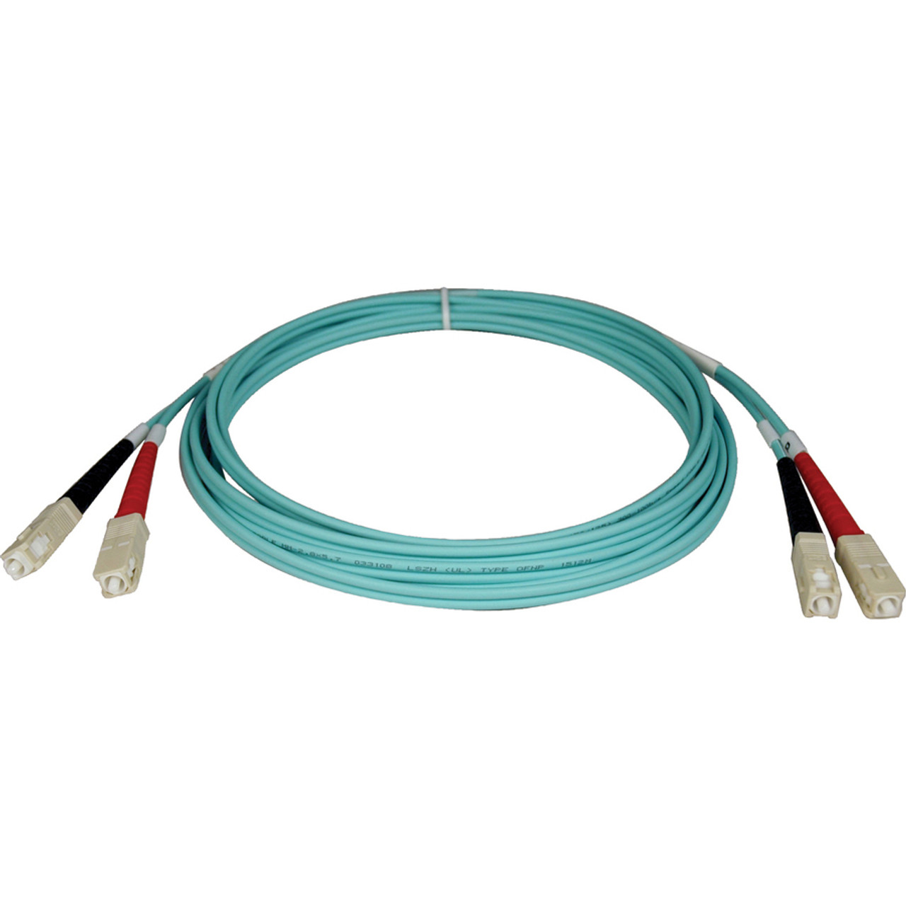 Tripp Lite Fiber Optic Duplex Patch Cable - SC Male - SC Male - 1m - Aqua Blue (Fleet Network)