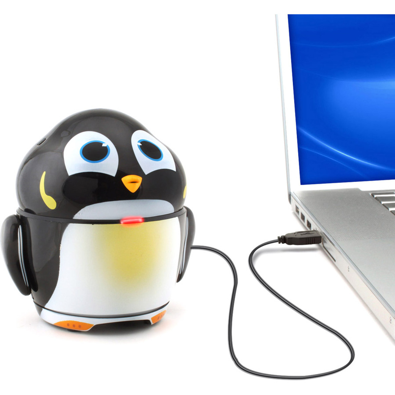 GOgroove Groove Pal GG-PAL-PENGUIN 2.0 Portable Speaker System - 4 W RMS - Black, White - Battery Rechargeable - USB - 1 (GG-PAL-PENGUIN)
