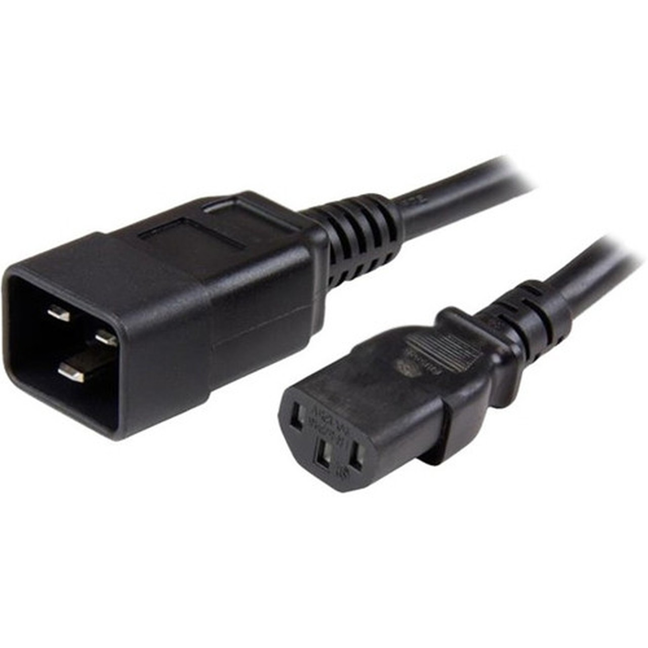 StarTechcom_3_ft_Heavy_Duty_14_AWG_Computer_Power_Cord_-_C13_to_C20_-_For_Computer_Server_PDU_-_125_V_AC__15_A_-_Black_-_1_PXTC13C20143