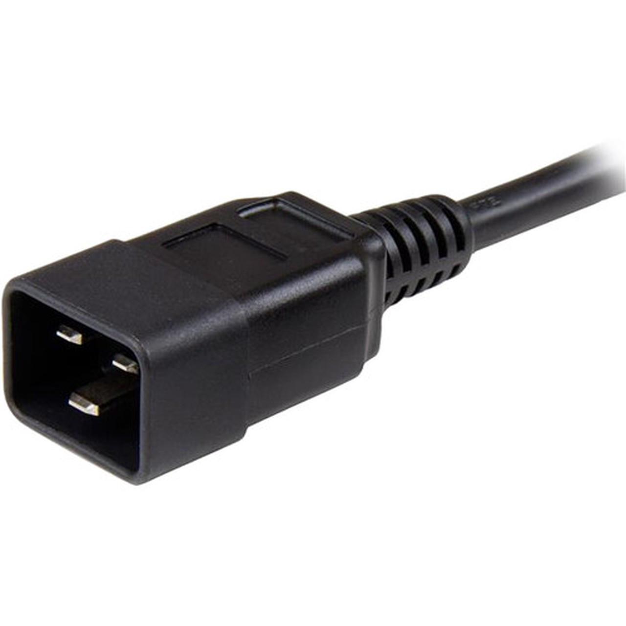 StarTechcom_3_ft_Heavy_Duty_14_AWG_Computer_Power_Cord_-_C13_to_C20_-_For_Computer_Server_PDU_-_125_V_AC__15_A_-_Black_-_1_PXTC13C20143