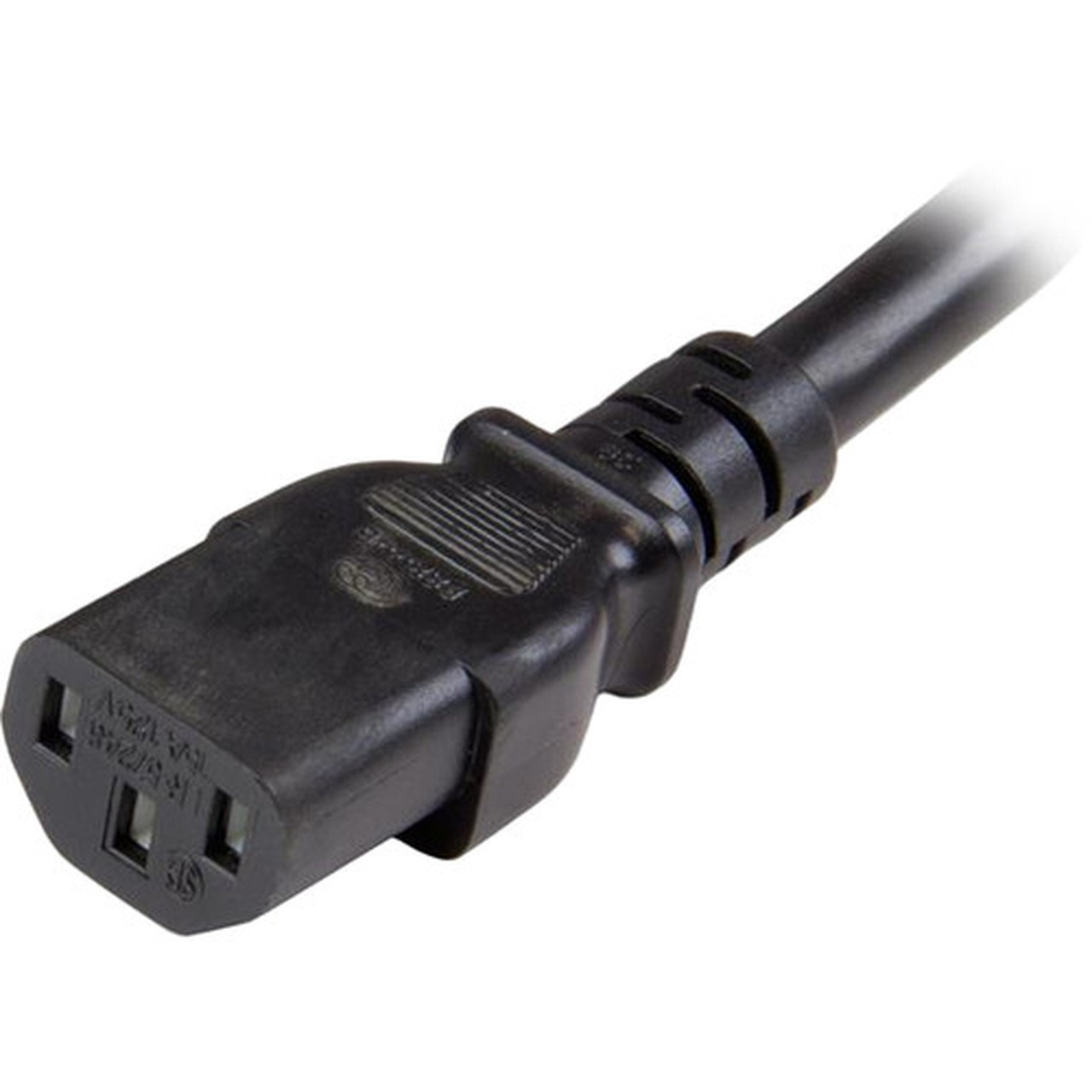 StarTechcom_3_ft_Heavy_Duty_14_AWG_Computer_Power_Cord_-_C13_to_C20_-_For_Computer_Server_PDU_-_125_V_AC__15_A_-_Black_-_1_PXTC13C20143