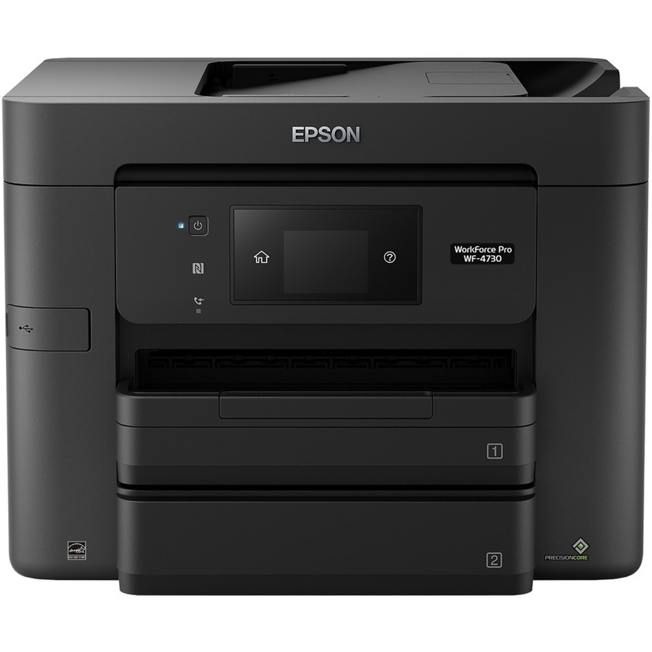 Epson WorkForce Pro WF-4730 Wireless Inkjet Multifunction Printer-Color-Copier/Fax/Scanner-4800x1200 Print-Automatic Duplex Pages - - (Fleet Network)