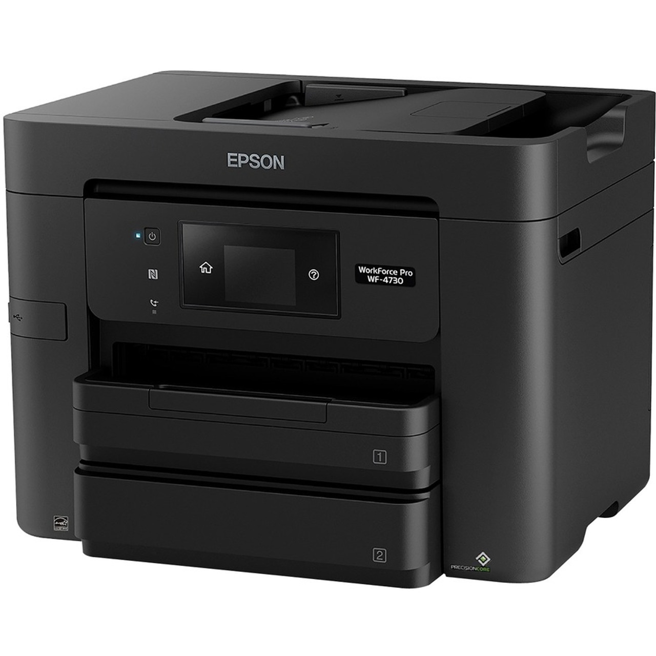 Epson WorkForce Pro WF-4730 Wireless Inkjet Multifunction Printer-Color-Copier/Fax/Scanner-4800x1200 Print-Automatic Duplex Pages - - (C11CG01201)