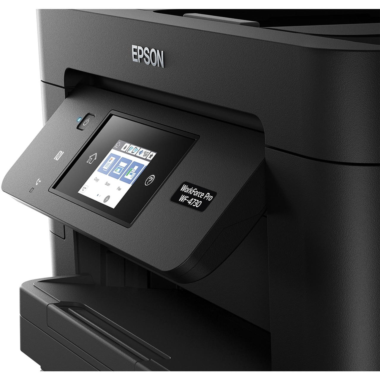 Epson WorkForce Pro WF-4730 Wireless Inkjet Multifunction Printer-Color-Copier/Fax/Scanner-4800x1200 Print-Automatic Duplex Pages - - (C11CG01201)
