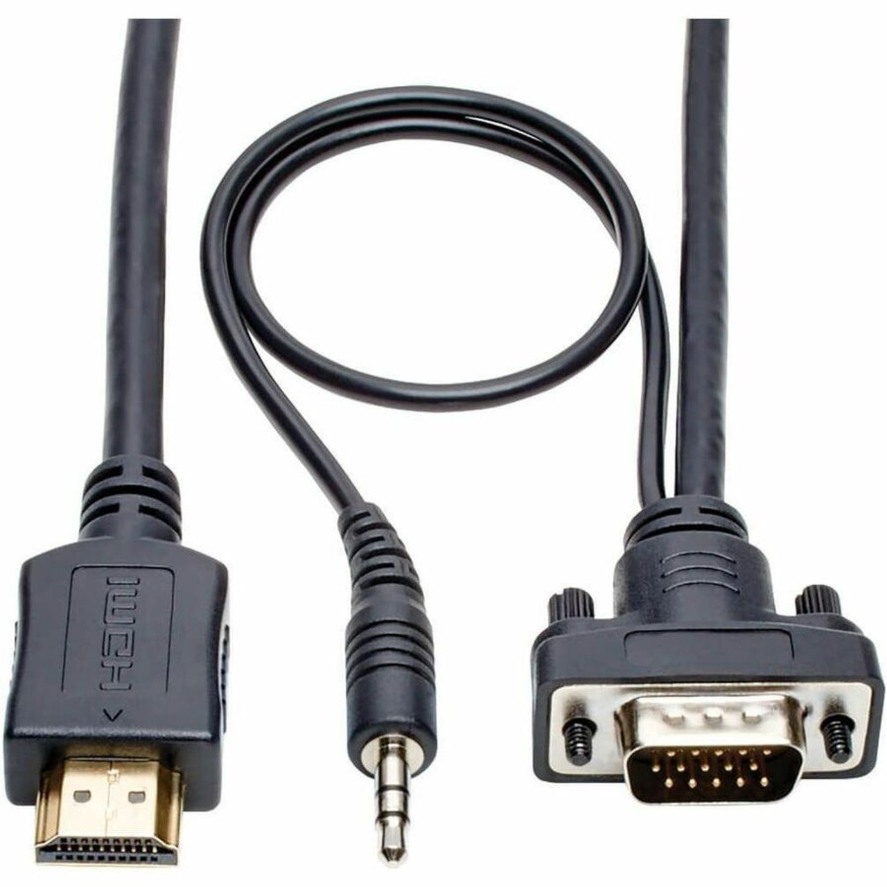 Tripp Lite series P566-015-VGA-A HDMI/VGA Audio/Video Cable - 15 ft (4.57 m) HDMI/Mini-phone/VGA A/V Cable for Monitor, Projector, TV, (Fleet Network)