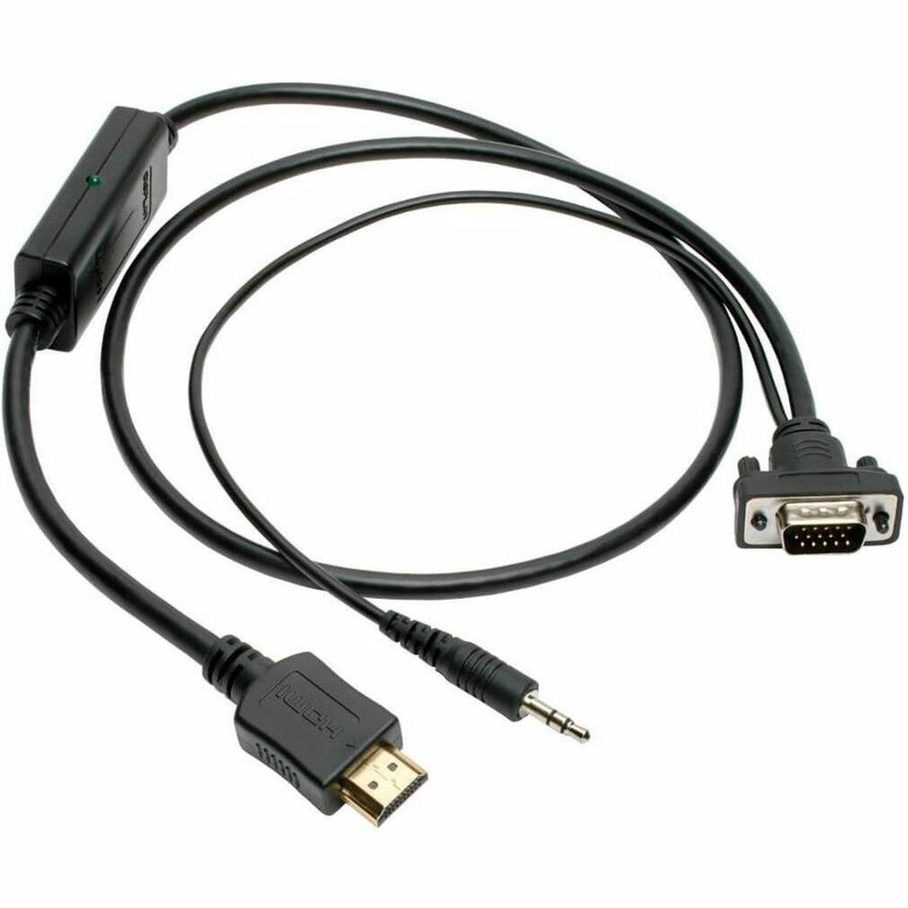 Tripp Lite series P566-015-VGA-A HDMI/VGA Audio/Video Cable - 15 ft (4.57 m) HDMI/Mini-phone/VGA A/V Cable for Monitor, Projector, TV, (P566-015-VGA-A)