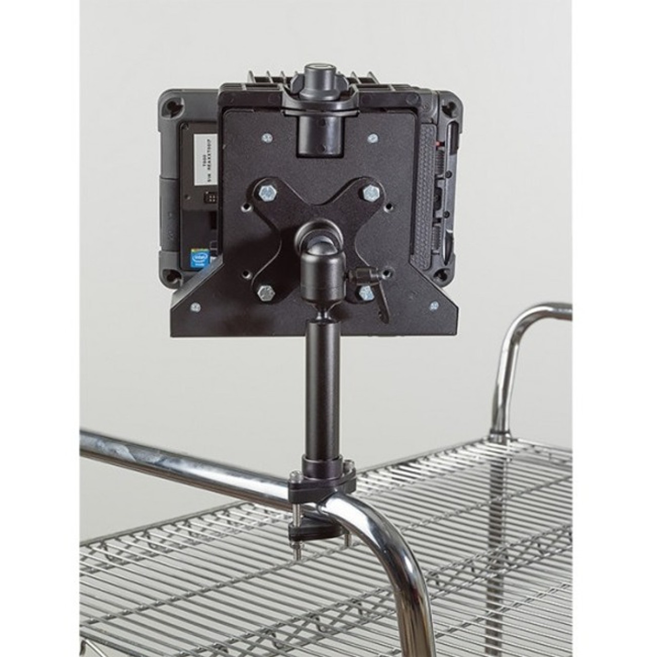 Zirkona Pole Mount for Monitor - 1 Display(s) Supported - 22 lb (9979.03 g) Load Capacity - 75 x 75 - VESA Mount Compatible - Anodized (7170-0594)
