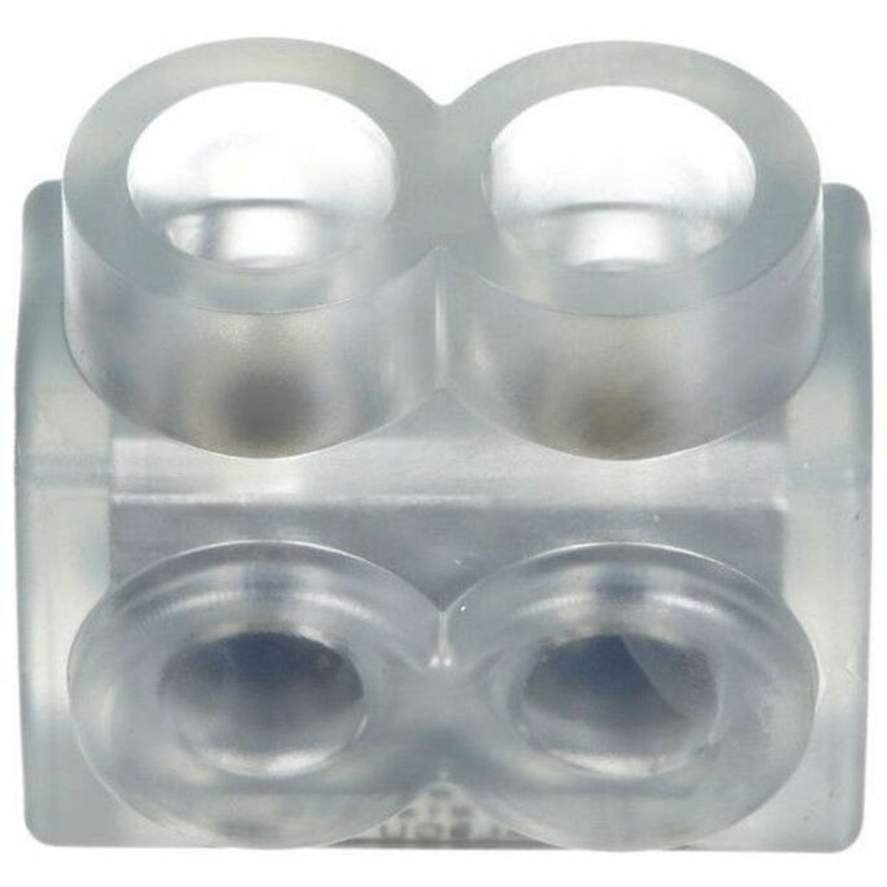 Panduit Pan-Lug PCSB2/0-2S-6 Multi-Tap Mech Con, Single Sided, 2/0, Tin Plt Al, PK6 - 6 - 2 x Multi-tap Terminal - Female - Clear (PCSB2/0-2S-6)