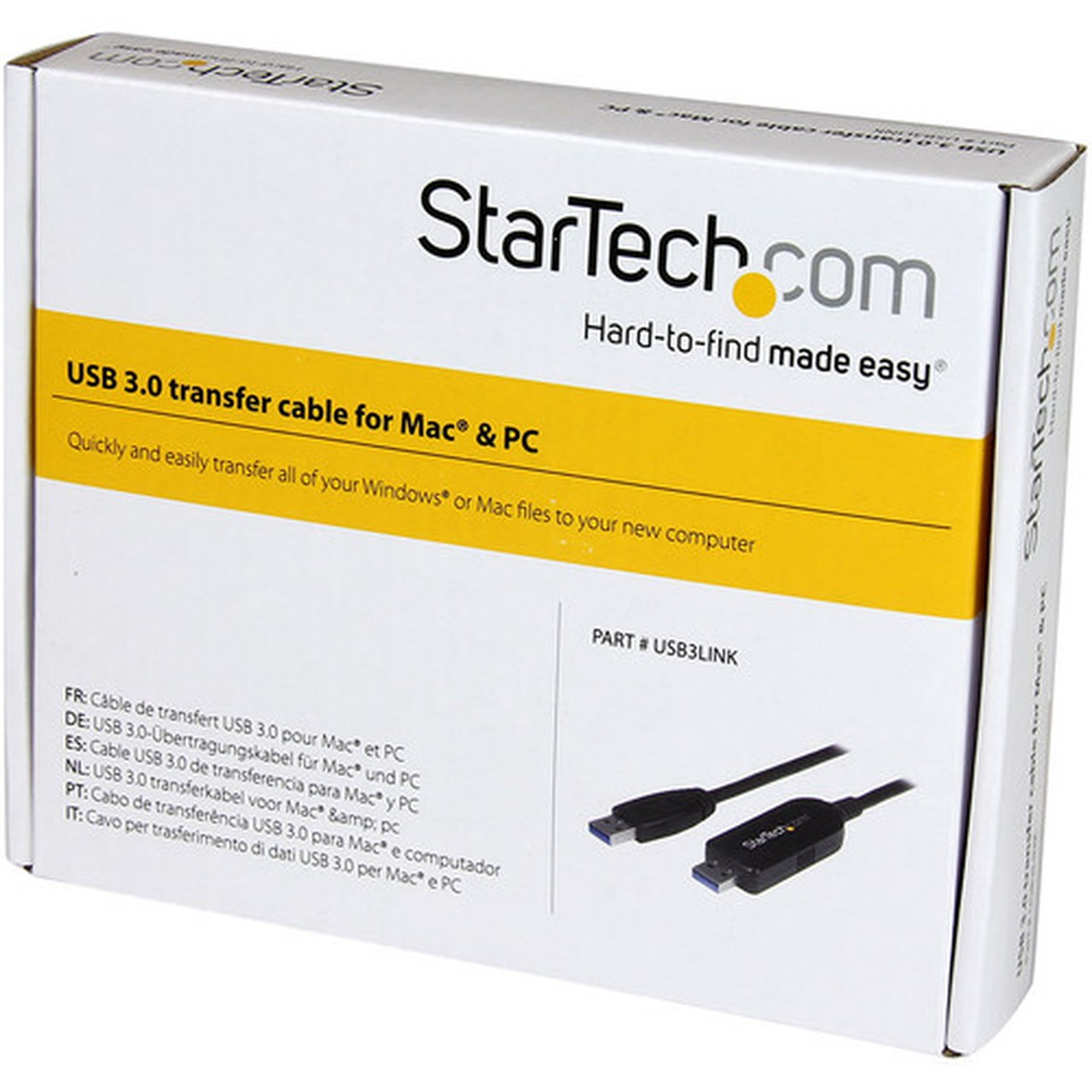 StarTechcom_USB_30_Data_Transfer_Cable_for_Mac_and_Windows_-_Fast_USB_Transfer_Cable_for_Easy_Upgrades_incl_Mac_OS_X_and_Windows_8_-_USB3LINK
