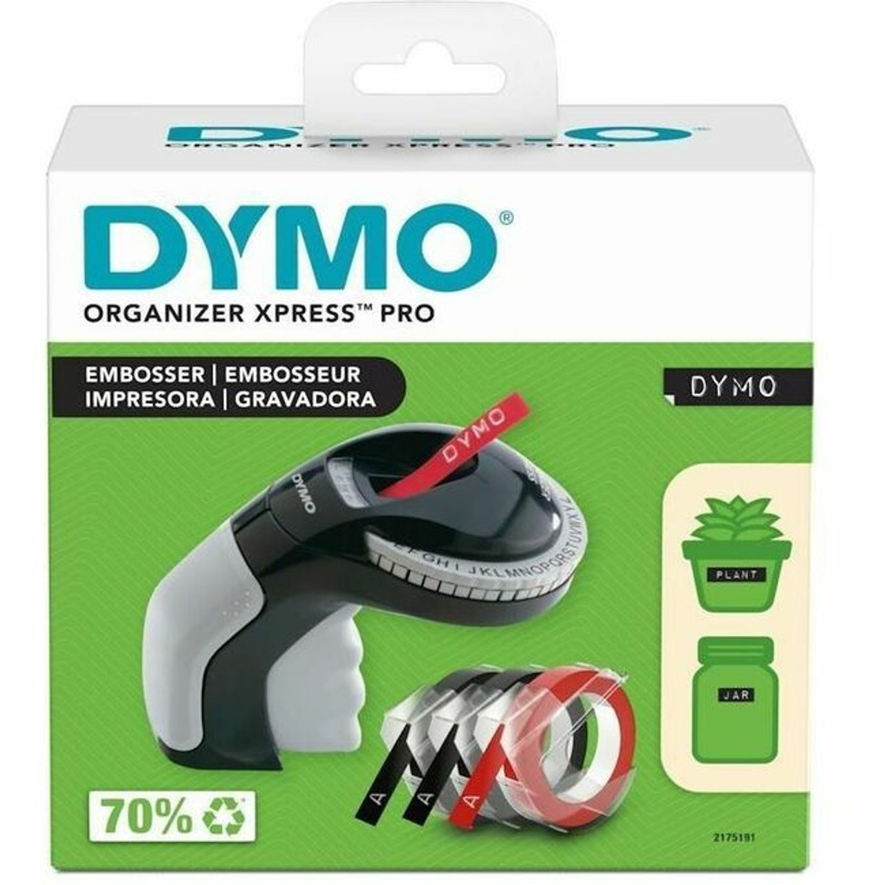 Dymo Organizer Xpress Pro Embossing Label Maker Kit - Embossing Tape - Black, Gray - Handheld - Lightweight - for Home, Crafting (Fleet Network)