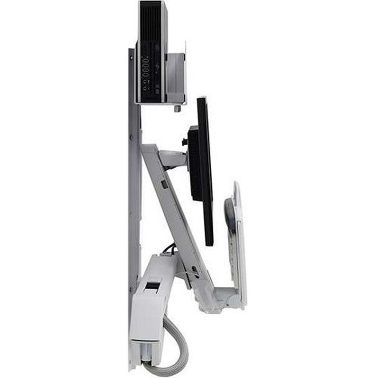 Ergotron_StyleView_Wall_Mount_for_Monitor_CPU_Keyboard_Scanner_Mouse_-_White_-_24_Screen_Support_-_1315_kg_Load_Capacity_45-273-216