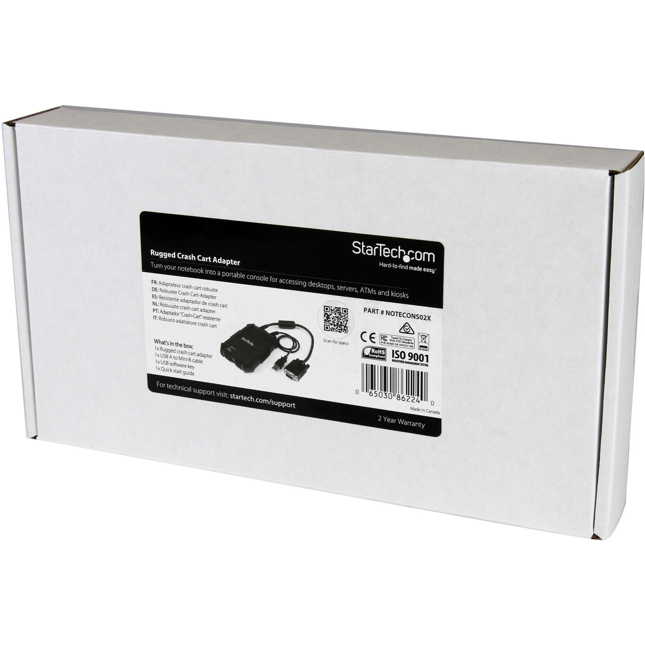 StarTechcom_Laptop_to_Server_KVM_Console_-_Rugged_USB_Crash_Cart_Adapter_with_File_Transfer_and_Video_Capture_NOTECONS02X_-_Turn_a_NOTECONS02X