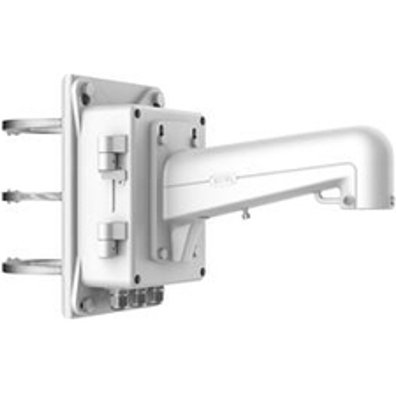 Hikvision DS-1602ZJ-BOX-POLE Pole Mount for Surveillance Camera - White - 22.05 lb (10000 g) Load Capacity (Fleet Network)