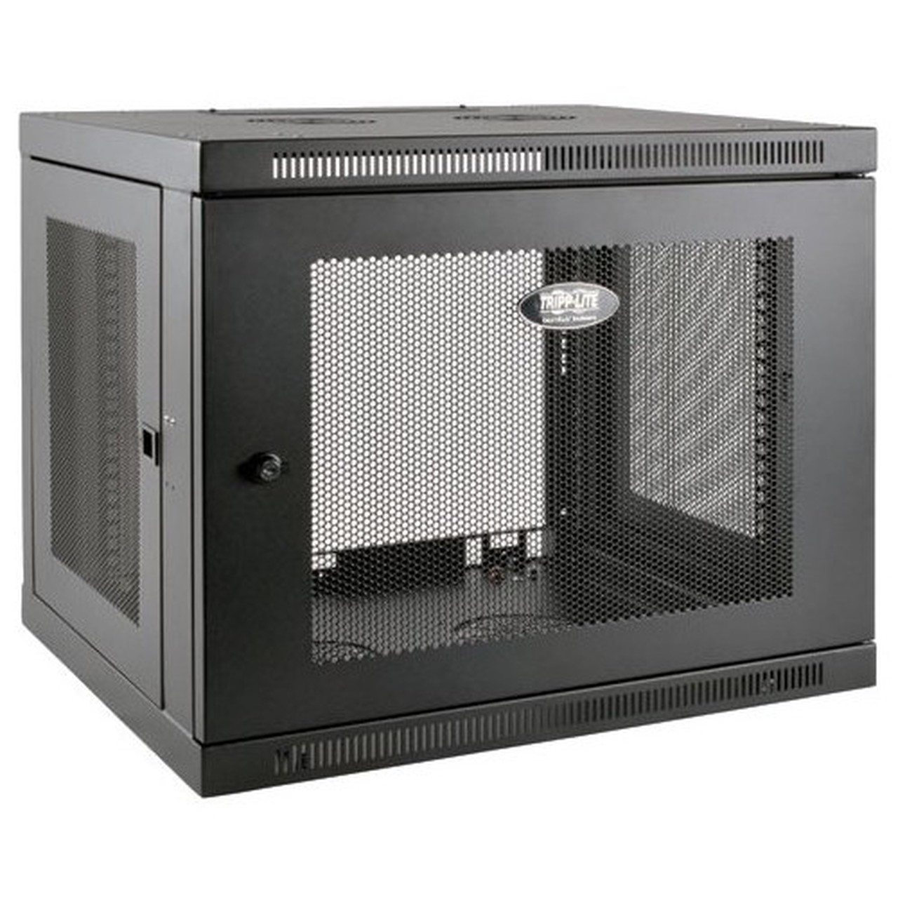 Tripp_Lite_SmartRack_9U_Low-Profile_Switch-Depth-Plus_Wall-Mount_Rack_Enclosure_Cabinet_-_For_LAN_Switch_Patch_Panel_-_9U_Rack_Height_SRW9UDP
