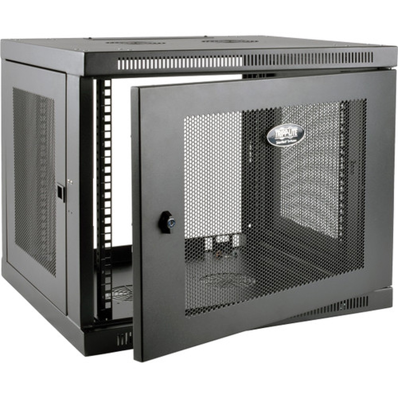 Tripp_Lite_SmartRack_9U_Low-Profile_Switch-Depth-Plus_Wall-Mount_Rack_Enclosure_Cabinet_-_For_LAN_Switch_Patch_Panel_-_9U_Rack_Height_SRW9UDP