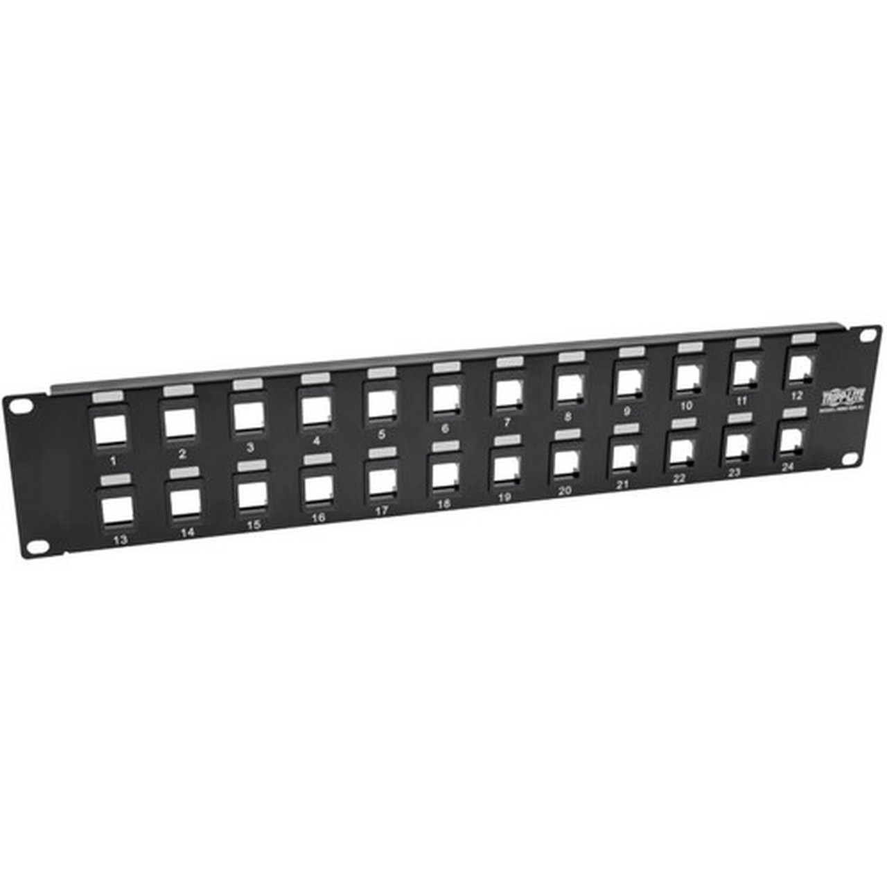 Tripp_Lite_N062-024-KJ_Blank_Patch_Panel_-_24_Ports_-_1U_High_-_Black_-_19_Wide_-_Rack-mountable_-_TAA_Compliant_N062-024-KJ