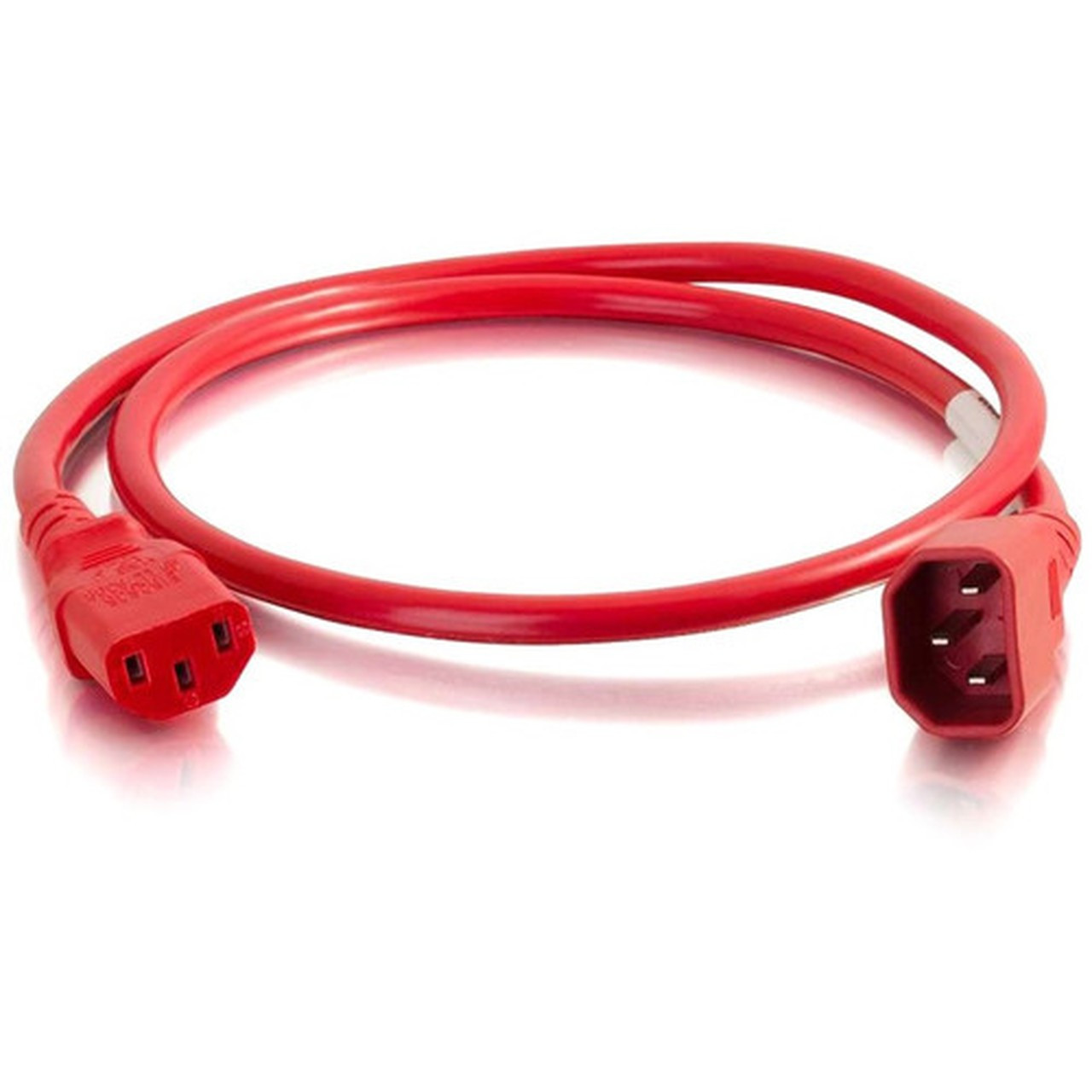 C2G_8ft_18AWG_Power_Cord_IEC320C14_to_IEC320C13_-Red_-_For_PDU_Switch_Server_-_250_V_AC__10_A_-_Red_17511