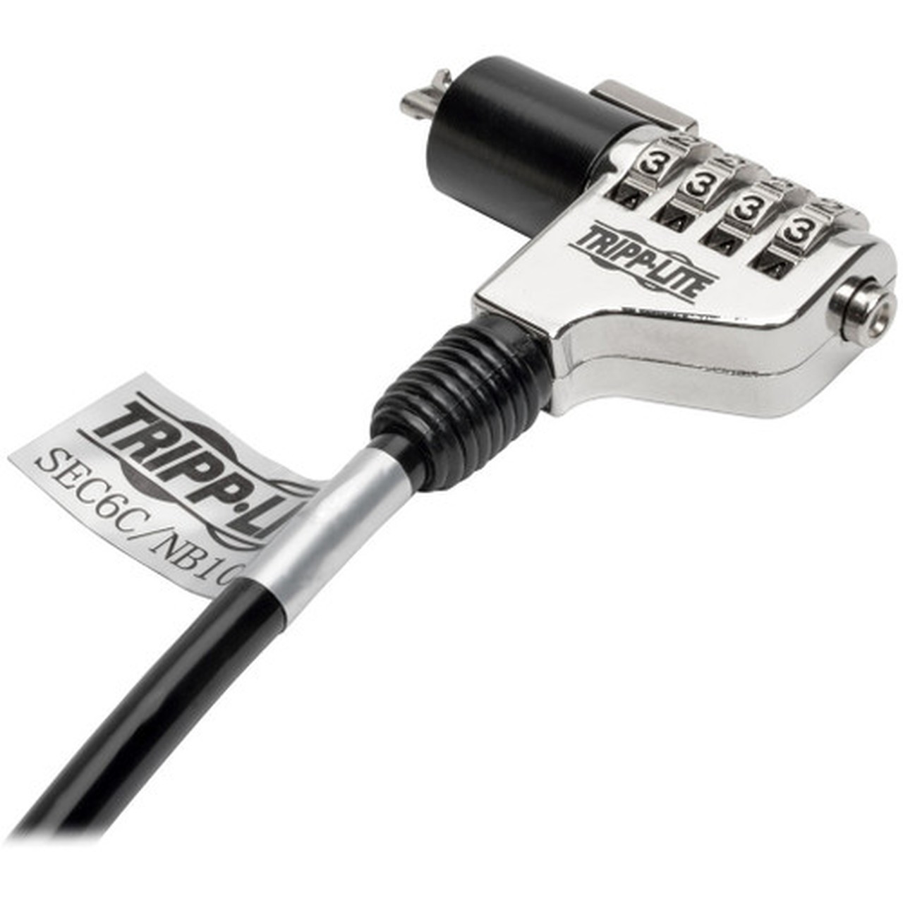 Tripp_Lite_Combination_Laptop_Security_Lock_6_ft_Cable_-_Resettable_-_4-digit_-_Polyvinyl_Chloride_PVC_-_6_ft_-_For_Notebook_SEC6C