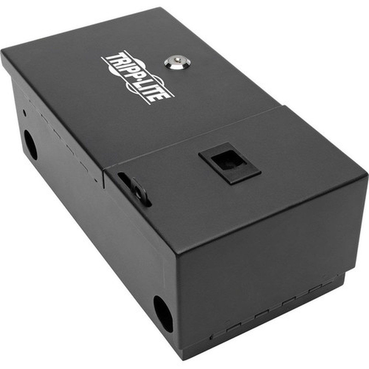 Tripp_Lite_Wall-Mount_Fiber_Optic_Distribution_Enclosure_2-Panel_Capacity_-_Wall_Mountable_for_Patch_Panel_-_Black_-_Cold-rolled_N492-WM2-BK