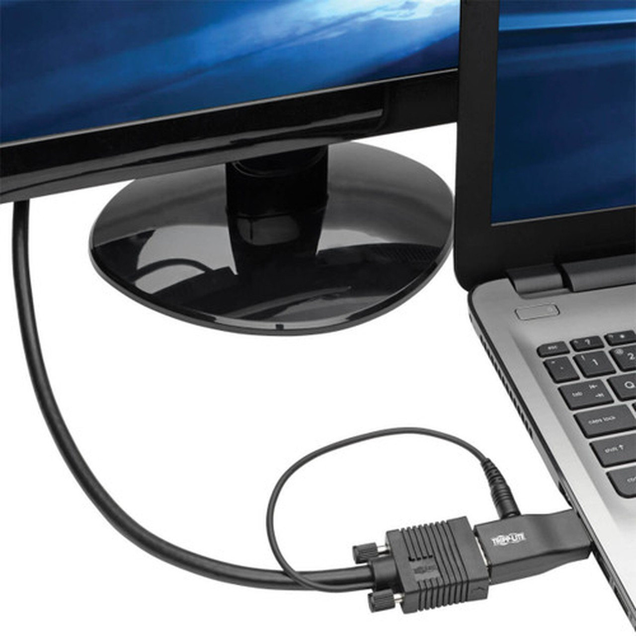Tripp_Lite_P131-000-A_HDMI_to_VGA_Adapter_with_Audio_MF_-_1_x_HDMI_Male_Digital_AudioVideo_-_1_x_HD-15_Female_VGA_1_x_Mini-phone_P131-000-A
