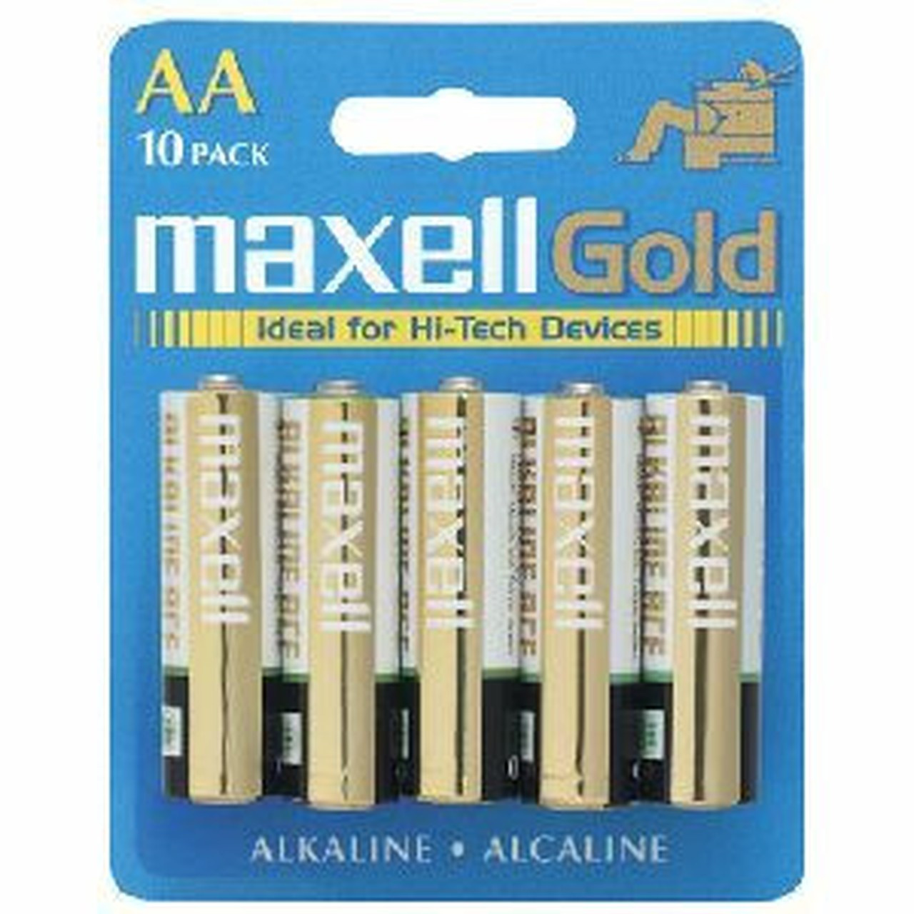 Maxell LR6 10BP AA-Size Battery Pack - Alkaline - 15V DC 723410