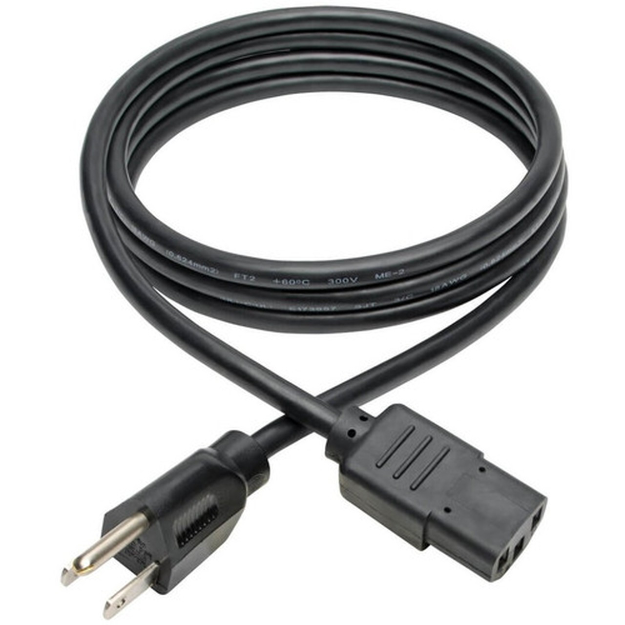 Tripp Lite 6ft Computer Power Cord Cable 5-15P to C13 10A 18AWG 6 - 183m P006-006