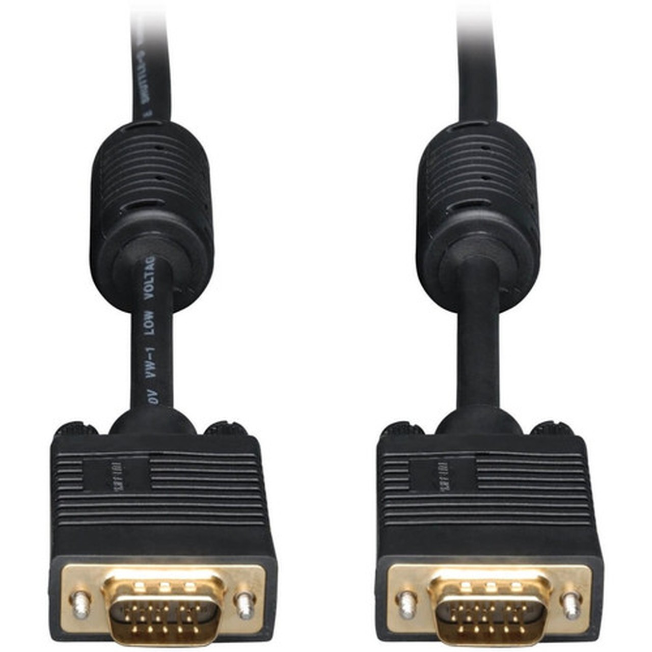 Tripp Lite 25ft SVGA  VGA Coax Monitor Cable with RGB High Resolution HD15 MM 25 - HD-15 Male - HD-15 Male - 762m - Black P502-025