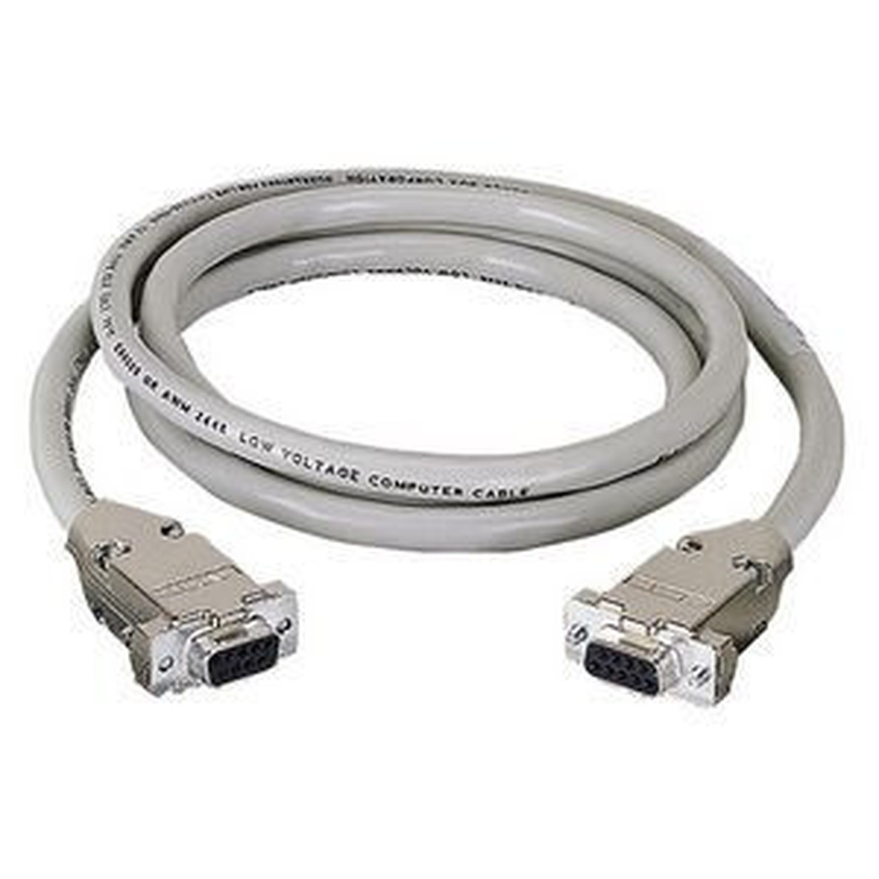 Black Box Serial Extension Cable with EMIRFI Hoods - 20 ft Serial Data Transfer Cable - First End 1 x DB-9 Male Serial - Second 1 EDN12H-0020-MF