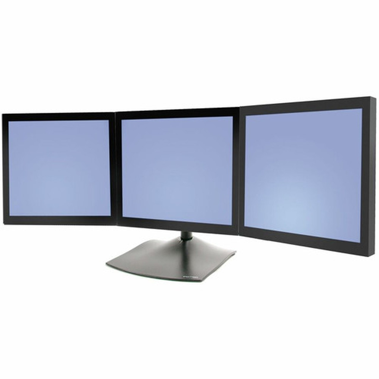 Ergotron DS100 Triple-Monitor Desk Stand - Up to 42kg - Up to 21 Flat Panel Display - Black 33-323-200
