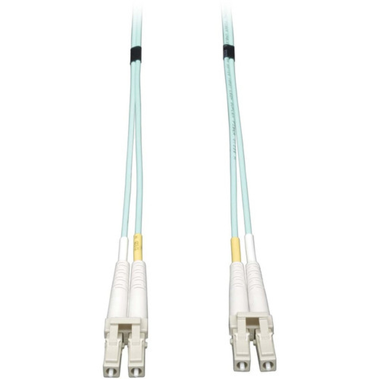 Tripp Lite Aqua Duplex Fiber Patch Cable - 656 ft Fiber Optic Network Cable - First End 2 x LC Network - Second End 2 x LC Network N820-20M
