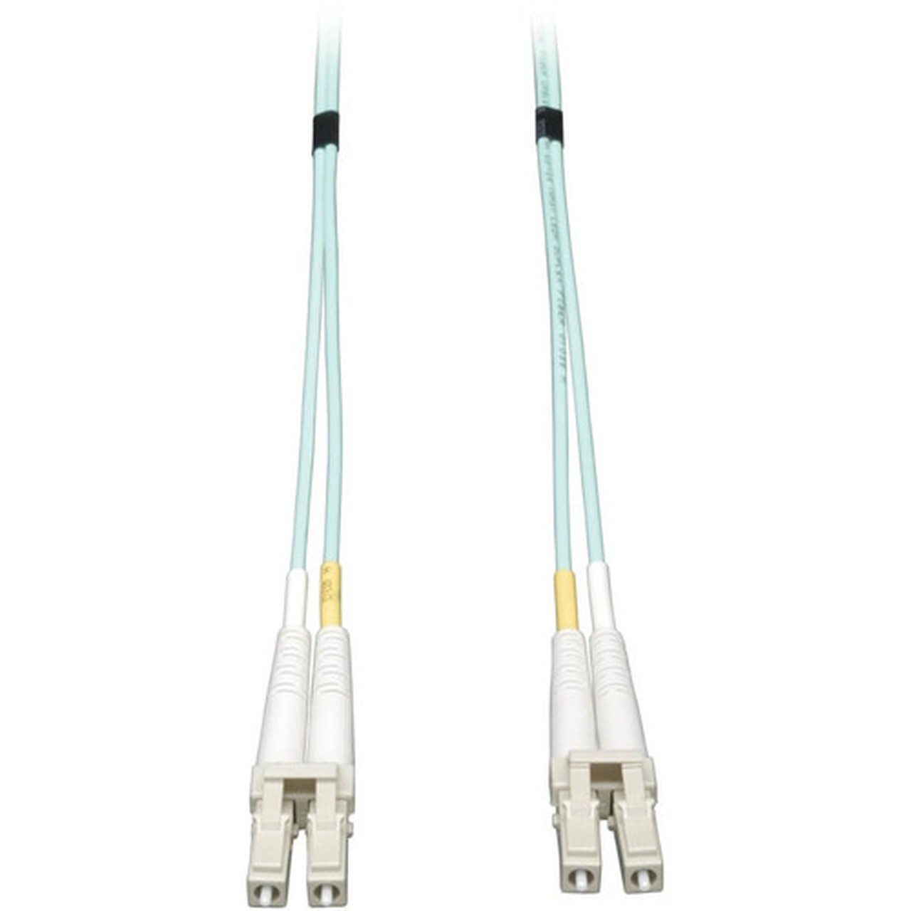 Tripp Lite Aqua Duplex Fiber Patch Cable - 656 ft Fiber Optic Network Cable - First End 2 x LC Network - Second End 2 x LC Network N820-20M