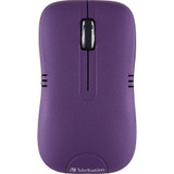 Verbatim Wireless Notebook Optical Mouse, Commuter Series - Matte Purple - Optical - Wireless - Matte Purple - 1 Pack (99781)