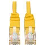 Tripp Lite 15-ft. Cat5e 350MHz Molded Cable (RJ45 M/M) - Yellow - 15 ft Category 5e Network Cable for Network Device - First End: 1 x (Fleet Network)